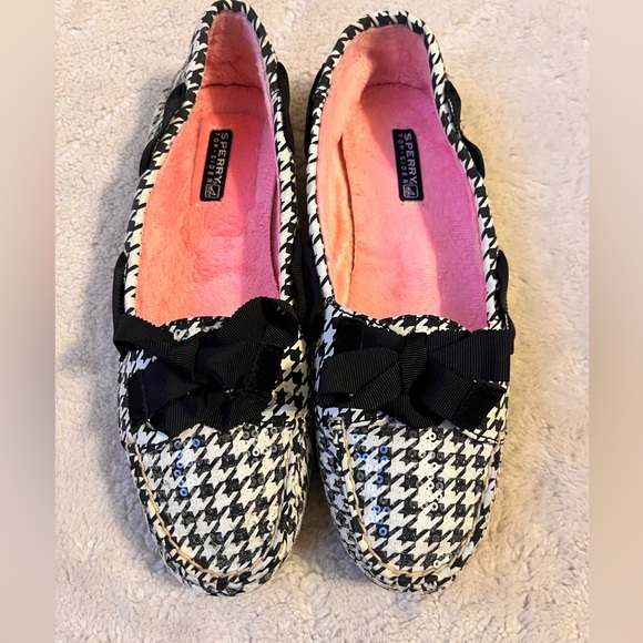 Sperry Houndstooth Slip On Shoe Women Size 8.5 - Picture 2 of 8